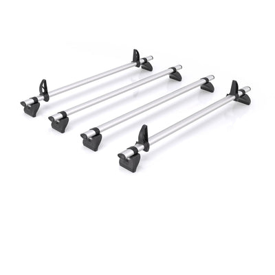 Vauxhall Movano (2021-) - 4 Rhino Kammbar Pro Roof Bars (Aluminium)