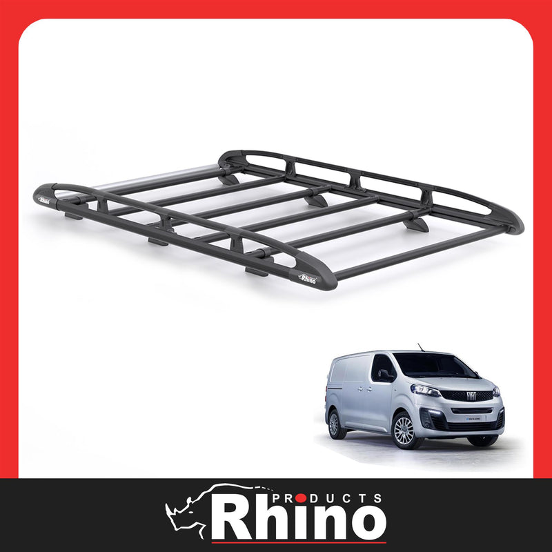 Fiat Scudo (2022-) - Rhino KammRack Black Roof Rack