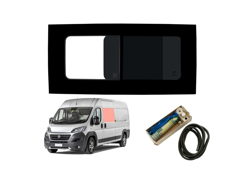 VD Glass - Fiat Ducato 2006 - (L2,L3,L4/H1,H2,H3) (L2,L3,L4/H1,H2,H3) Lh Side Open Tint Fitting Kit