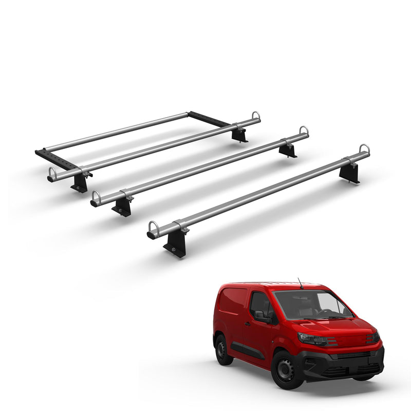 Peugeot Partner (2018-) - 3 Roof Bars & Roller