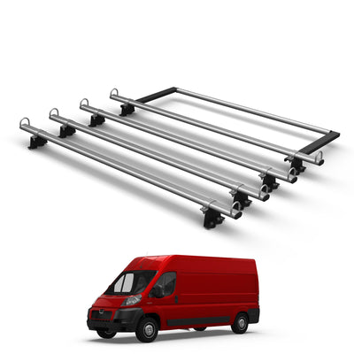 2 Bar Roof Rack & Roller For Volkswagen T5 Transporter 2002-2015