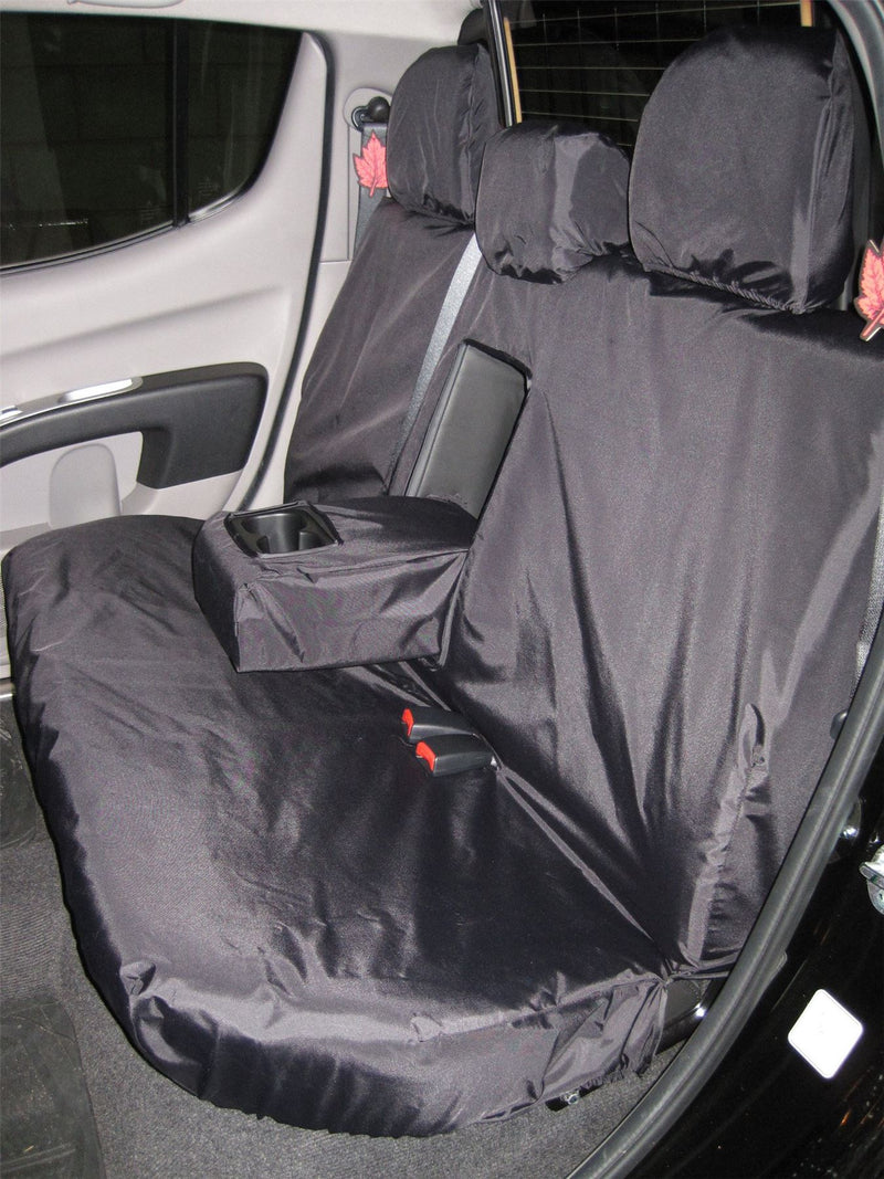 Mitsubishi L200 (2006-2015) - Tailored Black Seat Covers (Front & Rear Bundle)