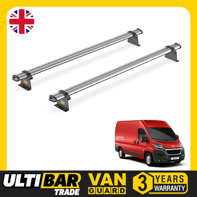 Peugeot Boxer (2006-) - 2 Van Guard Ultibar Trade Roof Bars