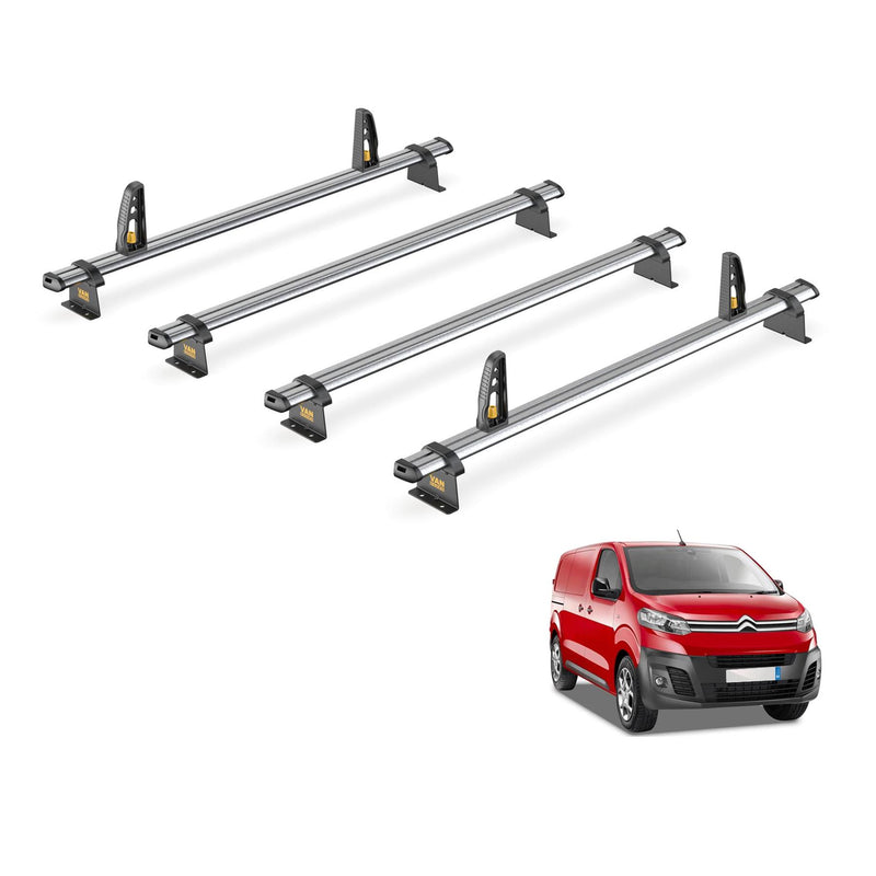 Peugeot Expert Roof Rack for 2016+ Long Wheelbase 4 Bars Van Guard UltiBar Trade