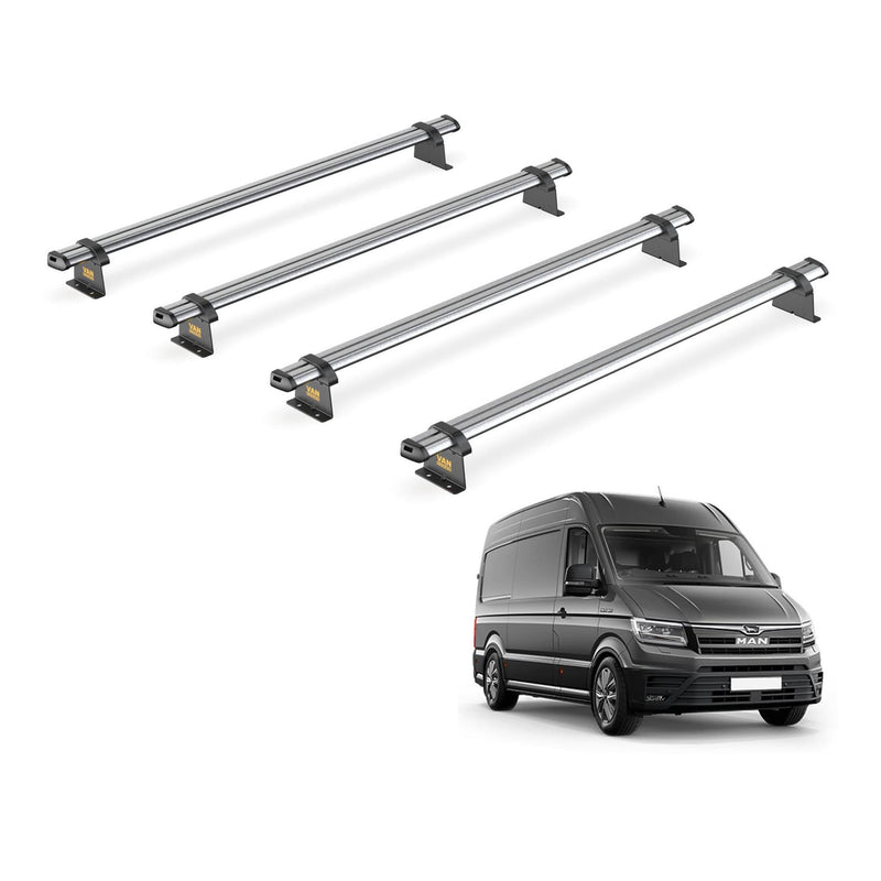 MAN TGE (2017-) - 4 Van Guard Ultibar Trade Roof Bars