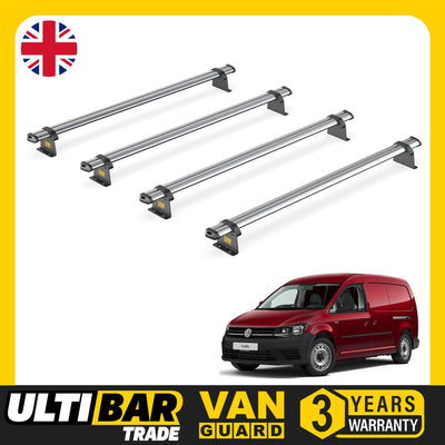 VW Caddy (2015-2020) - 4 Van Guard Ultibar Trade Roof Bars