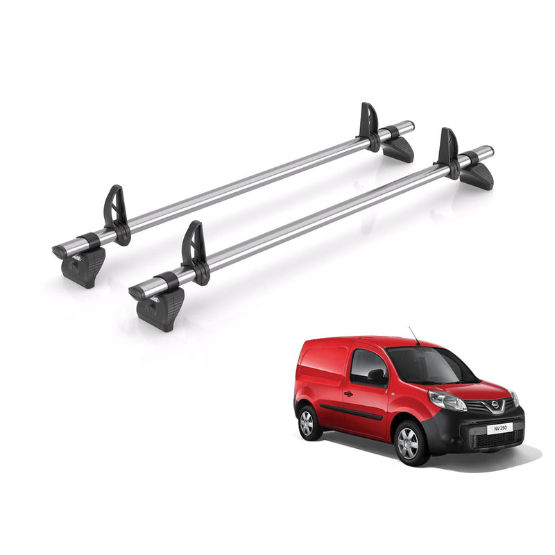 Nissan NV200 (2009-2021) - 2 Rhino Kammbar Fleet Roof Bars (Steel)