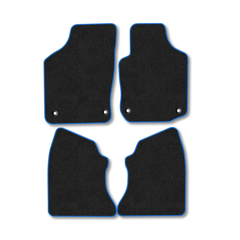 Vauxhall Combo (2001-2011) [Crew Cab] Carpet Floor Mat Blue Trim