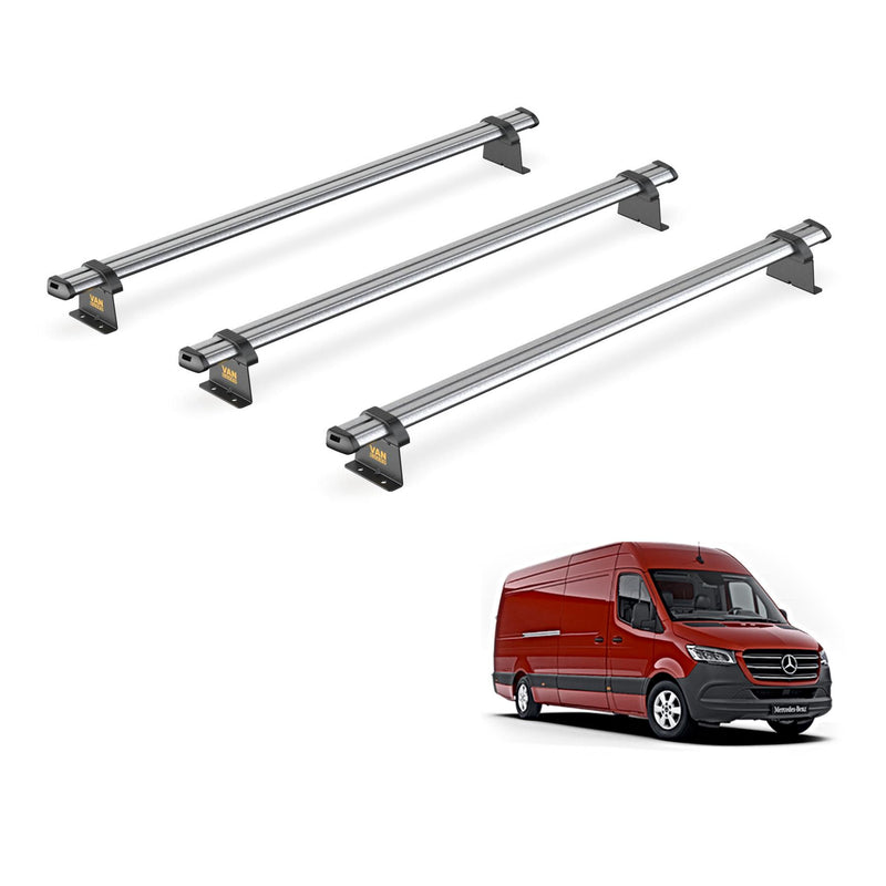 Mercedes Sprinter (2018-) - 3 Van Guard Ultibar Trade Roof Bars
