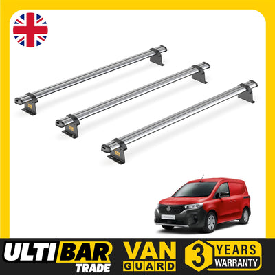 Van Guard Ulti Bar Trade 3 Bars Roof Rack For The Nissan Townstar 2022+