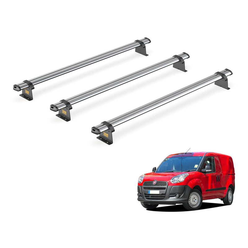 Fiat Doblo (2010-2022) - 3 Van Guard Ultibar Trade Roof Bars