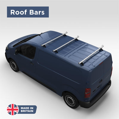 Peugeot Expert (2016-) - 3 Roof Bars & Roller