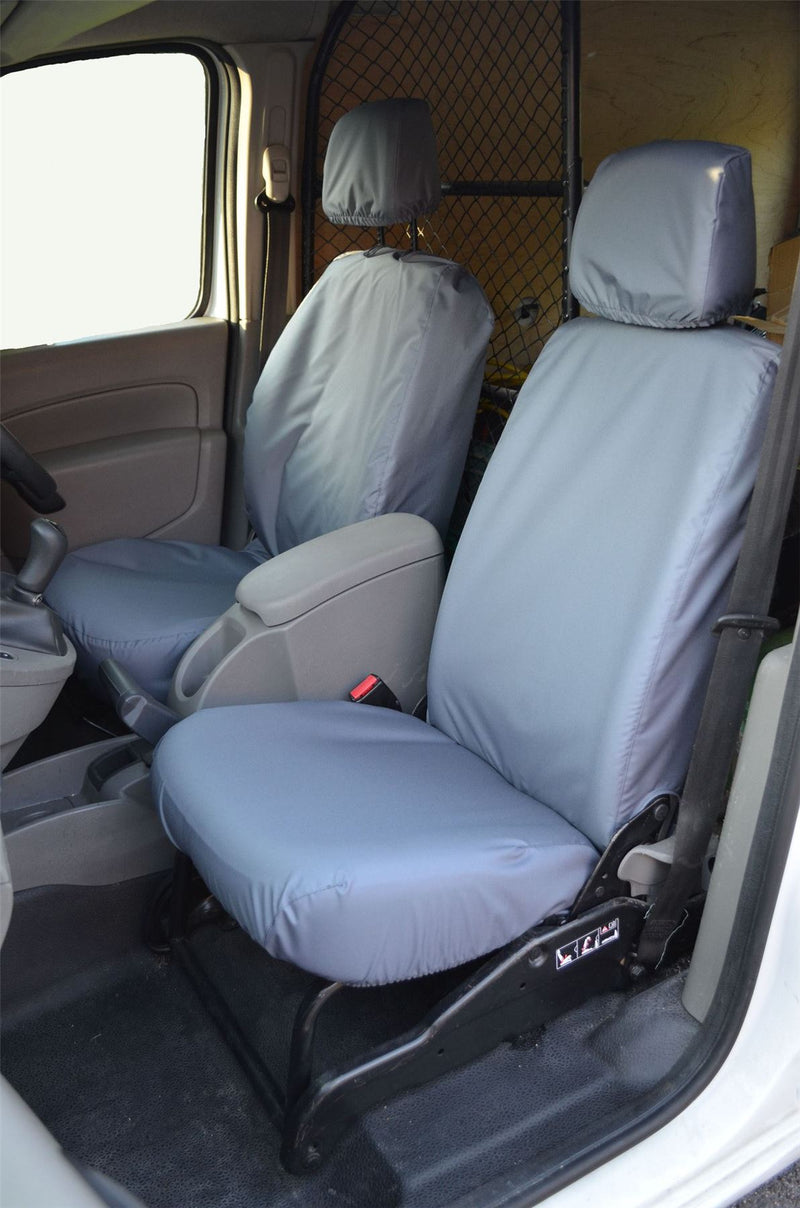 Renault Kangoo (2008-) - Tailored Front Row Fold Pass. Seat Covers in Grey (1+1)