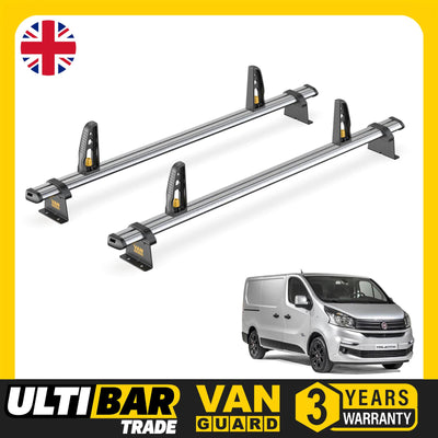 Fiat Talento Roof Rack for 2016+ Models 2x Roof Bars & Loadstops Van Guard Trade