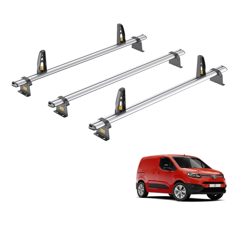Van Guard Ulti Bar+ 3 Bars Roof Rack For The Toyota Proace City 2020+