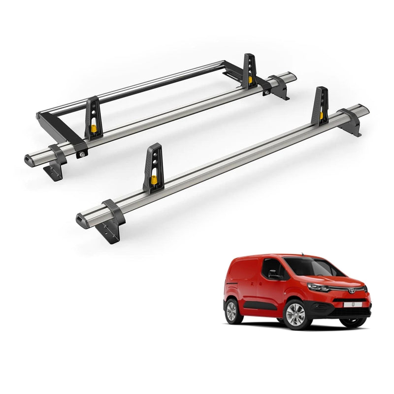 Toyota ProAce City Roof Rack for 2020+ [H1 Roof] 2 Bars & Roller Van Guard Plus