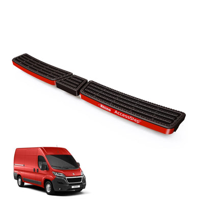 Peugeot Boxer (2006-) Black Triple AccessStep - No Reverse Sensors