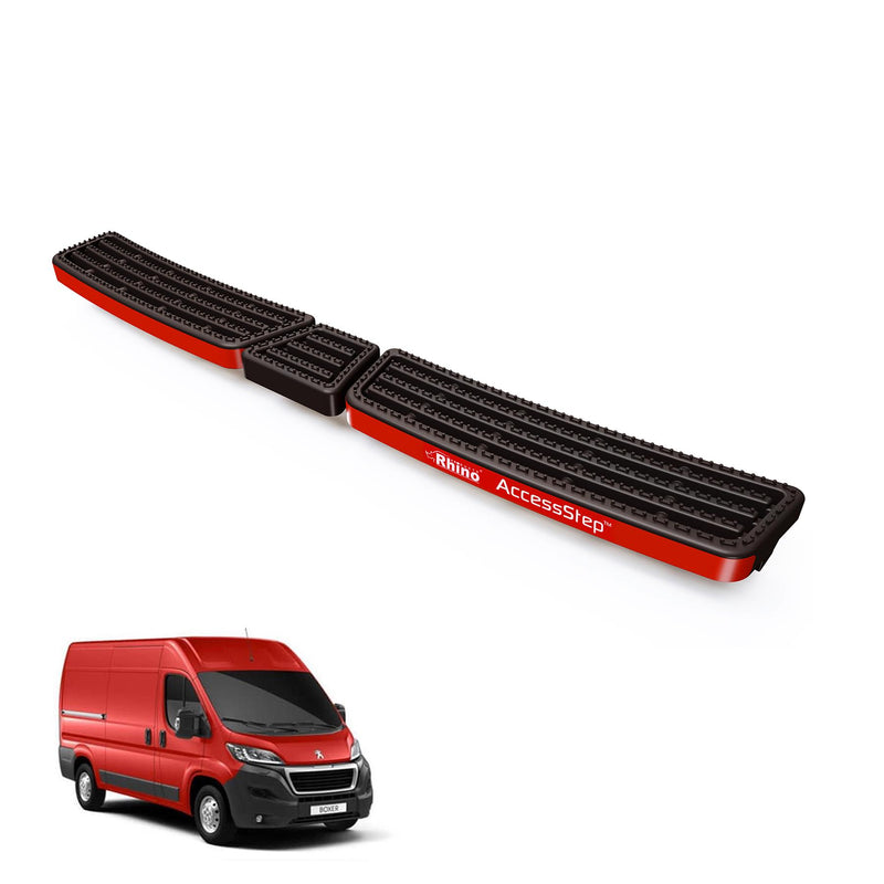 Peugeot Boxer (2006-) Black Triple AccessStep - No Reverse Sensors