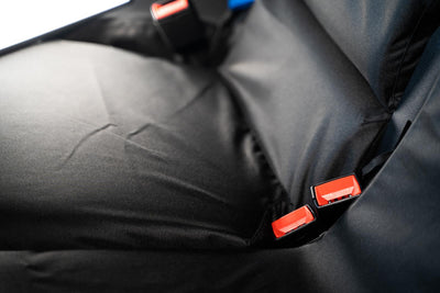 VW Transporter (T6 2015-) - Tailored Front Row w/ Armrests Seat Covers in Black (1+1)