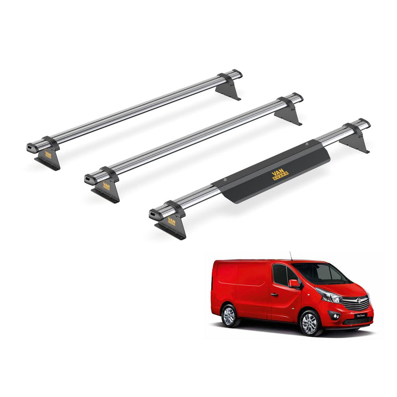 Vauxhall Vivaro (2014-2019) - 3 Van Guard Ultibar Trade Roof Bars