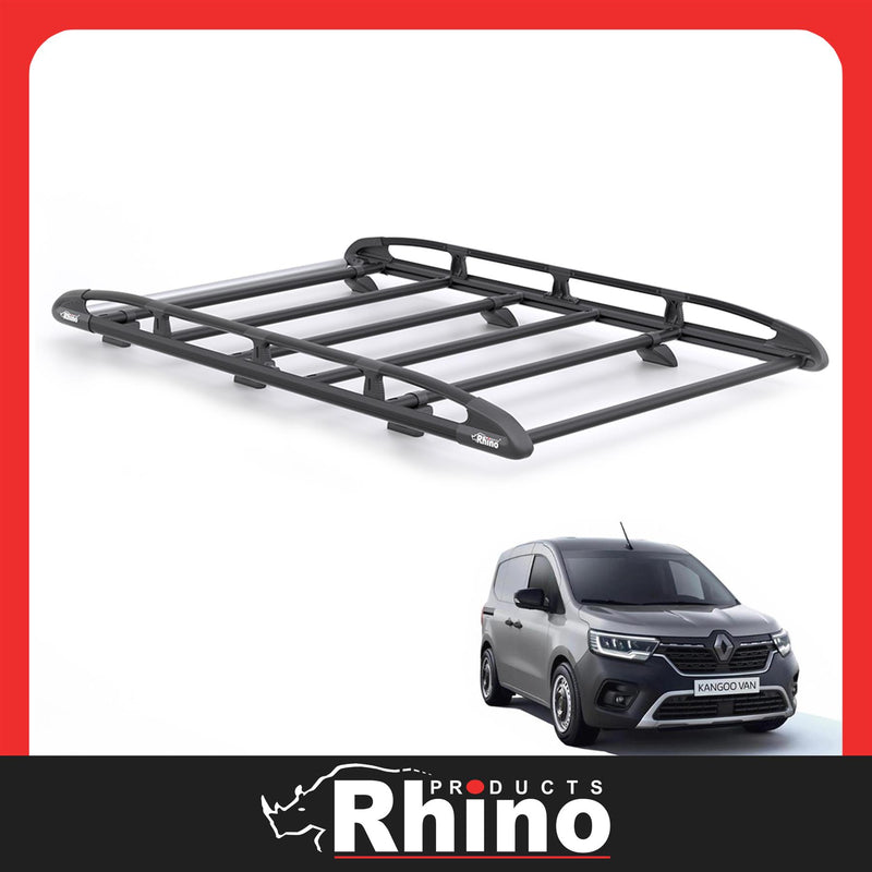 Renault Kangoo (2021-) - Rhino KammRack Black Roof Rack