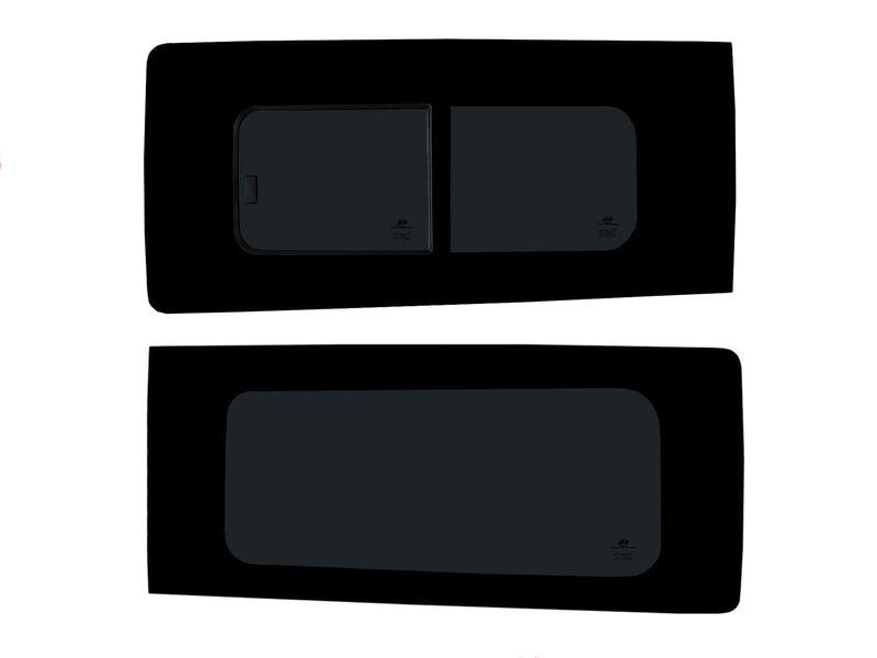 Ford Transit Custom (2013-2023) Driver Fixed Passenger Opening Side Windows Privacy Camper Glass with Fitting Kit