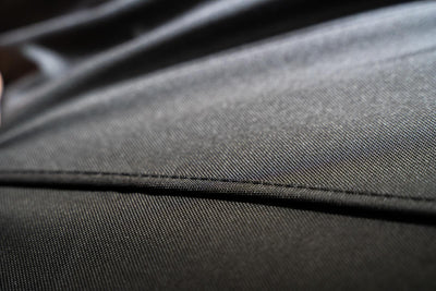 Renault Trafic (2001-2014) - Tailored Rear Bench Seat Covers in Black (Crew Cab)