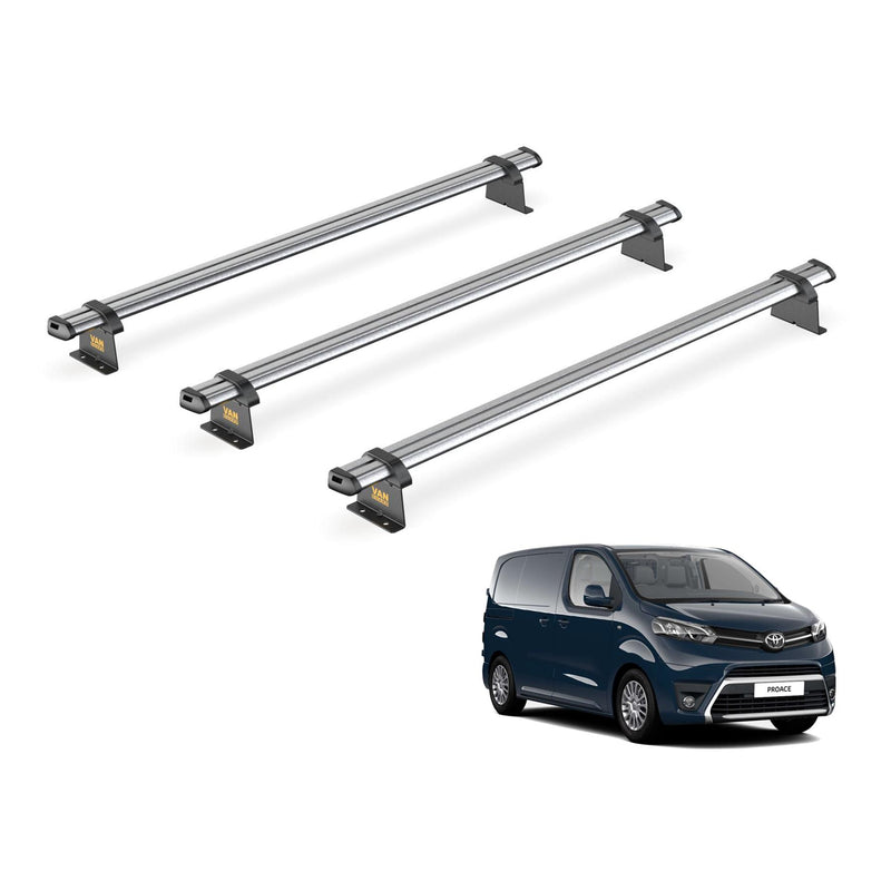 Toyota ProAce (2016-2024) - 3 Van Guard Ultibar Trade Roof Bars