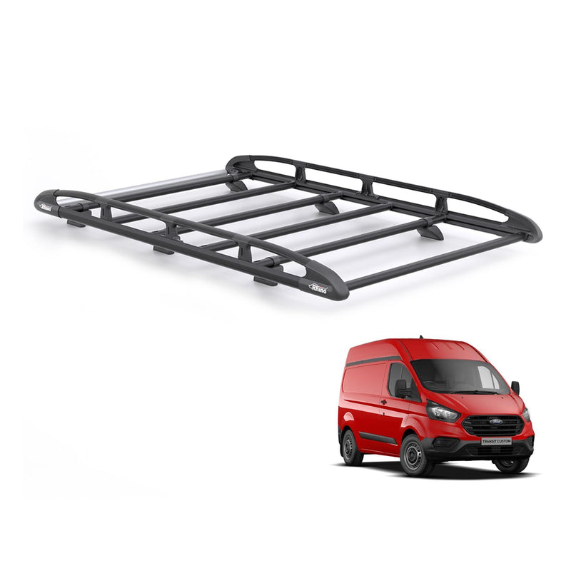 Ford Transit (2013-2024) Custom - Rhino KammRack Black Roof Rack