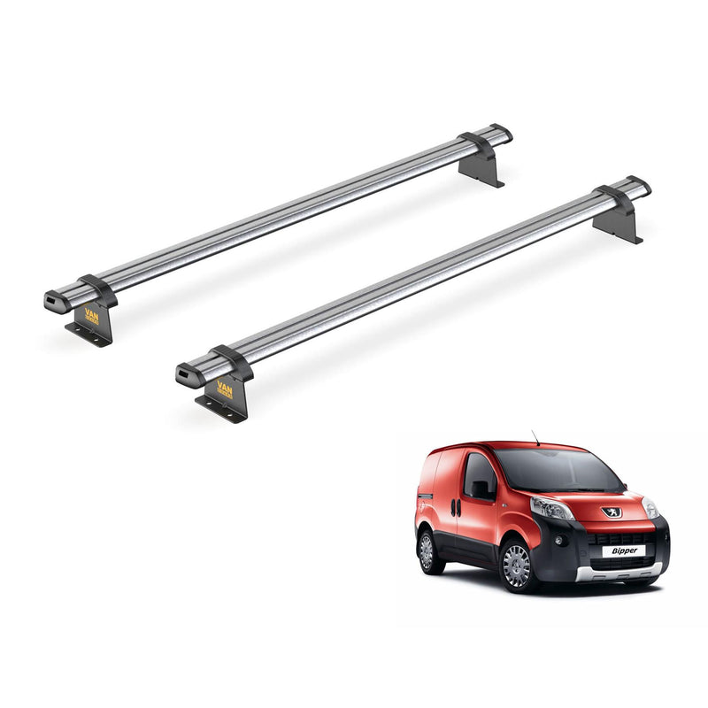 Peugeot Bipper (2008-) - 2 Van Guard Ultibar Trade Roof Bars