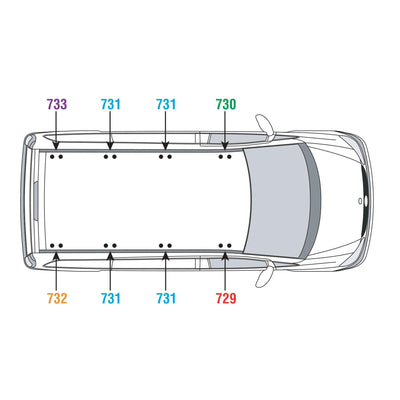 Mercedes Vito (2014-) - Van Guard Ulti Roof Rack