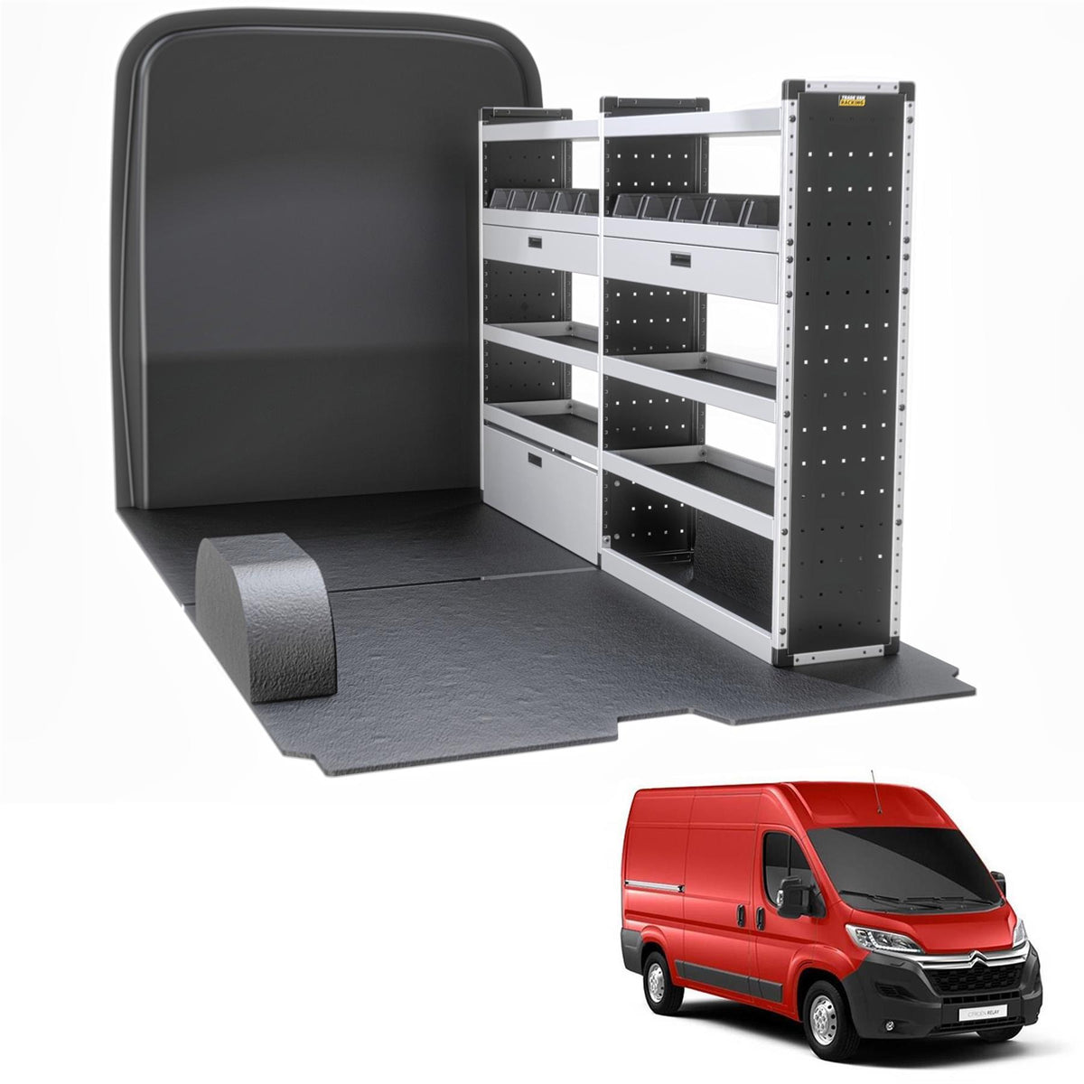 Citroen Relay Van Guard Racking - Driver Side [Gold Pack]