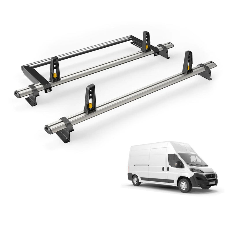 Fiat Ducato Roof Rack for 2006+ [H3 Roof] 2 Bars & Roller - Van Guard Plus