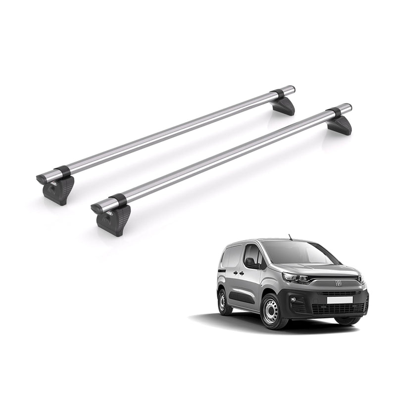 Fiat Doblo Rack for 2022+ Standard Wheelbase 2x Roof Bars Rhino Kammbar Fleet