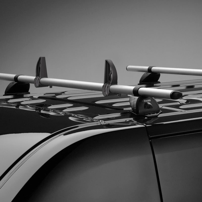 Mercedes Vito (2014-) - 4 Rhino Kammbar Pro Roof Bars + Roller (Aluminium)