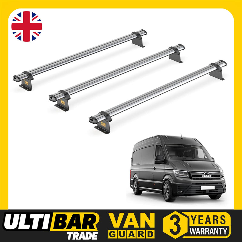 MAN TGE (2017-) - 3 Van Guard Ultibar Trade Roof Bars