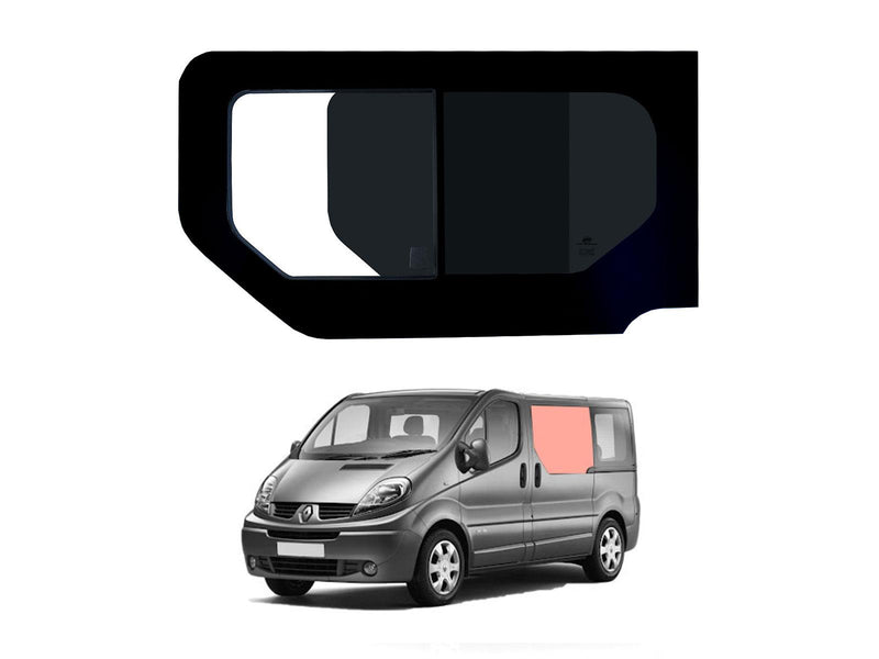 Renault Trafic (2001-2014) Passenger Side Opening Window Privacy Camper Glass