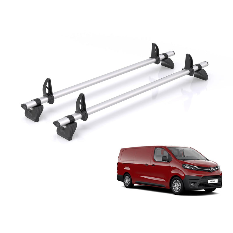 Toyota Proace (2016-2024) - 2 Rhino Kammbar Pro Roof Bars (Aluminium)