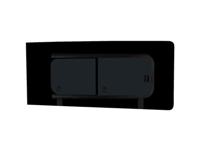 Ford Transit Custom (2013-2023) Passenger Side Opening Window Privacy Camper Glass with Fitting Kit