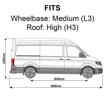 VW Crafter Van Guard Racking - Driver + Passenger Side [Gold Pack]