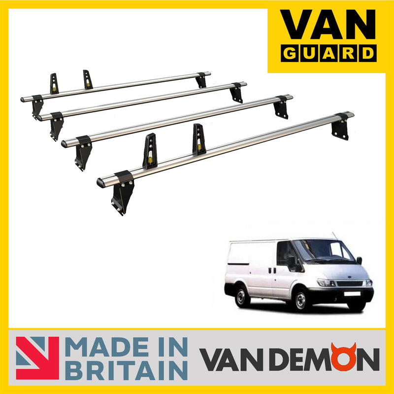Ford Transit (2000-2014) - 4 Van Guard Ultibar Plus Roof Bars