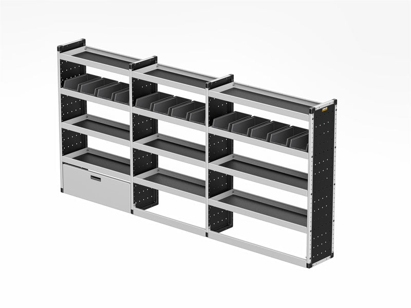 Vauxhall Movano Van Guard Racking - Driver Side [Silver Pack]