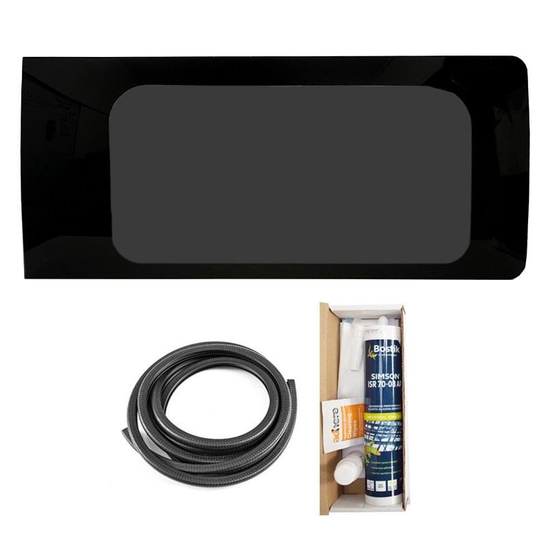 Ford Transit Custom (2023-) Driver Side Fixed Window Privacy Camper Glass with Fitting Kit