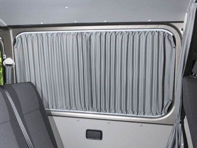VW Transporter (T5 2003-2015) - Rear Doors Grey Curtain Kit
