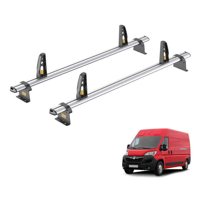 Van Guard Ulti Bar+ 2 Bars Roof Rack For The Vauxhall Movano 2022+