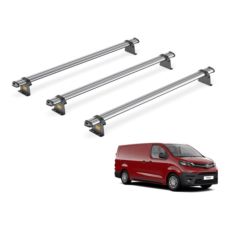 Toyota ProAce (2016-2024) - 3 Van Guard Ultibar Trade Roof Bars