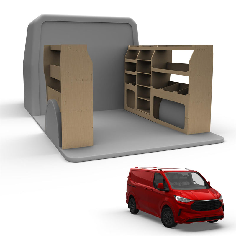 Ford Transit (2024-) Custom Plywood Van Racking - Both Sides