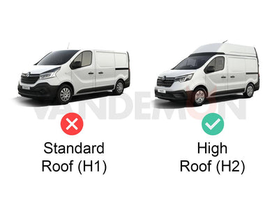 Renault Trafic Roof Rack (2014+) [High Roof] 4x Bars Bundle Van Guard Ulti Trade