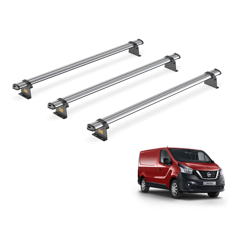Nissan Primastar (2001-2014) - 3 Van Guard Ultibar Trade Roof Bars