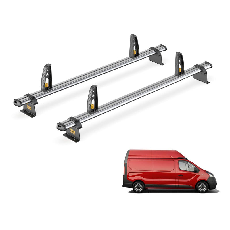 Van Guard Ulti Bar Trade + Loadstops 2 Bars Roof Rack For The Nissan Primastar 2022+